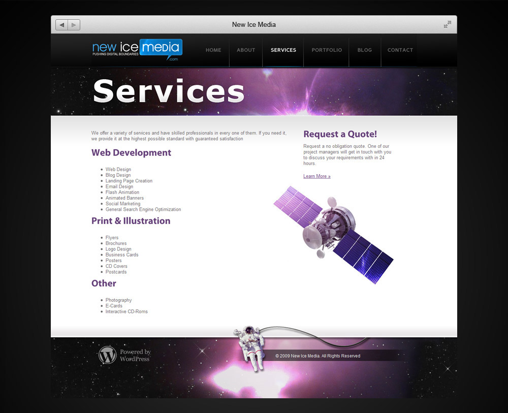 New Ice Media Website Services