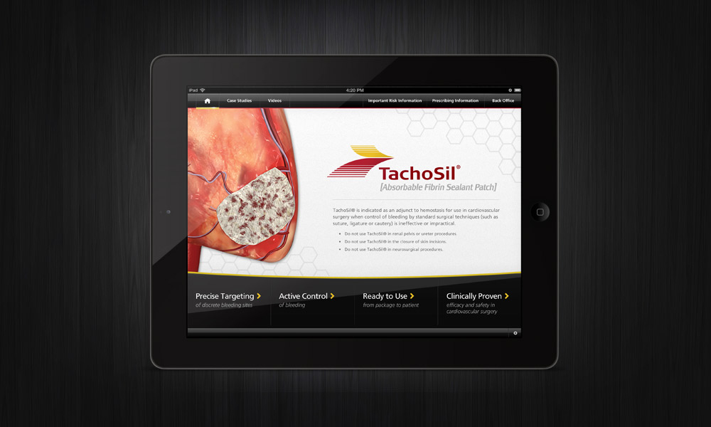 Baxter TachoSil iPad App