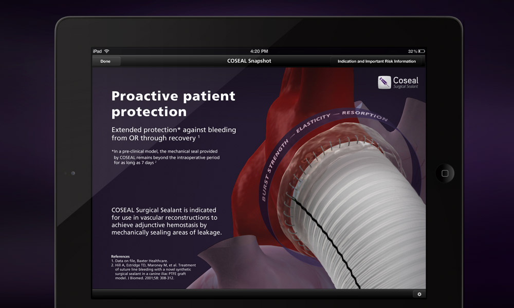 Baxter Coseal iPad App