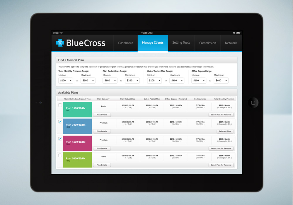Book of Business iPad App
