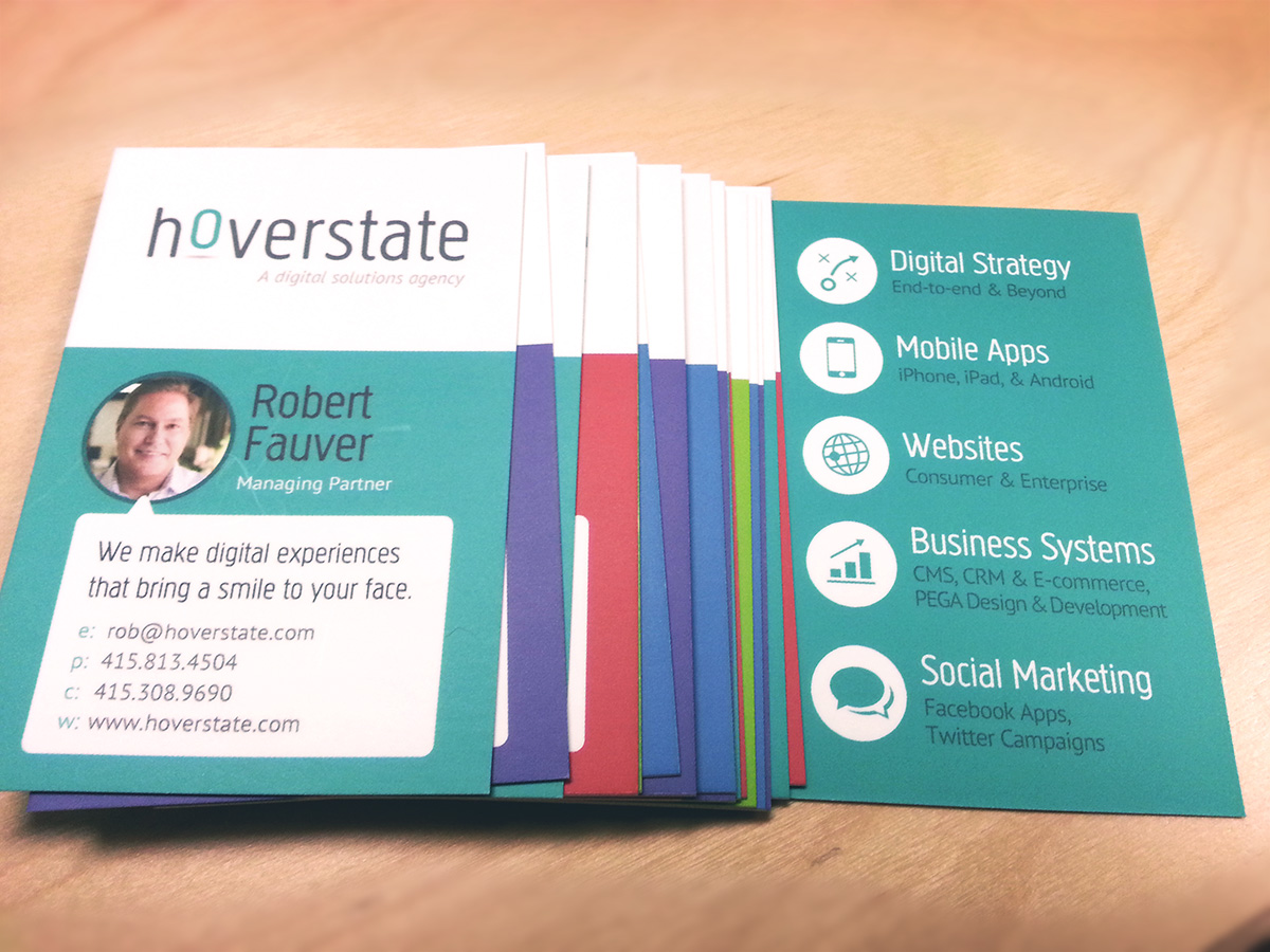 Hoverstate Business Card Design