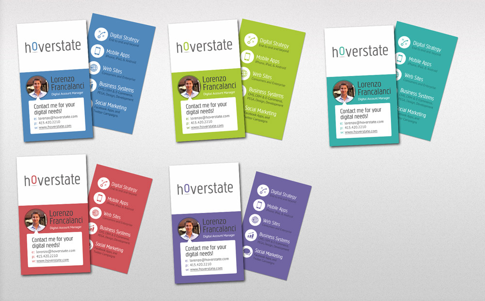 Hoverstate Business Card Design