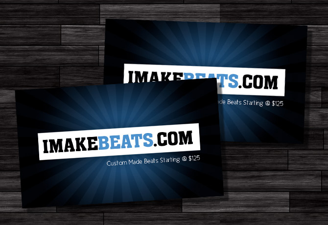 Hip Hop Makers Music Business Card Design