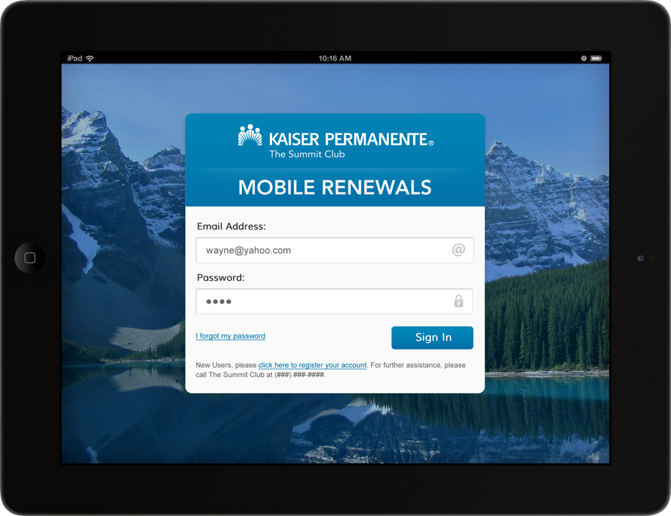 Kaiser Broker iPad App