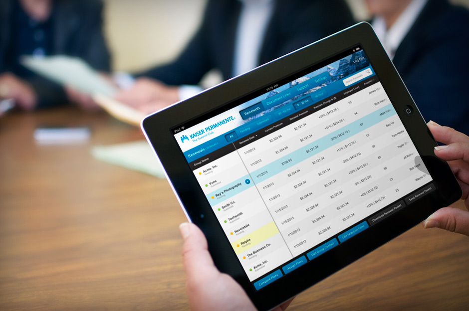 Kaiser Broker iPad App