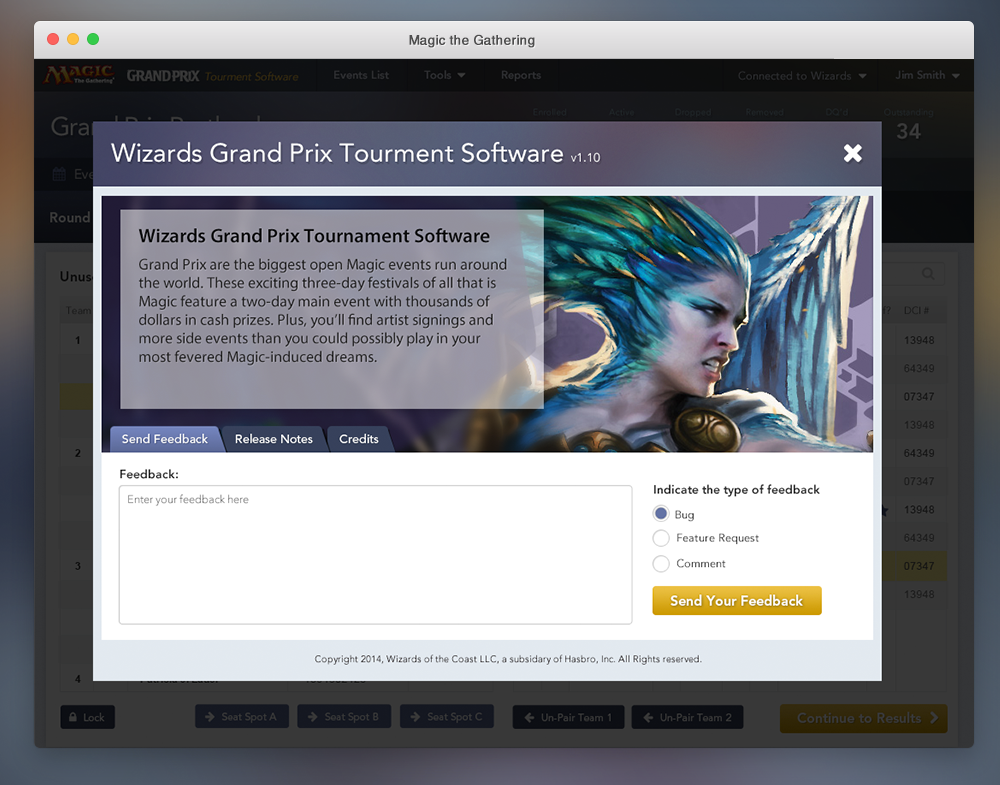 Magic the Gathering Tournament Software