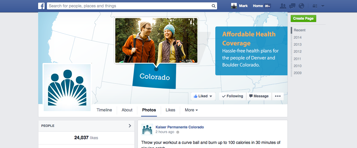 Kaiser Colorado Facebook Banner