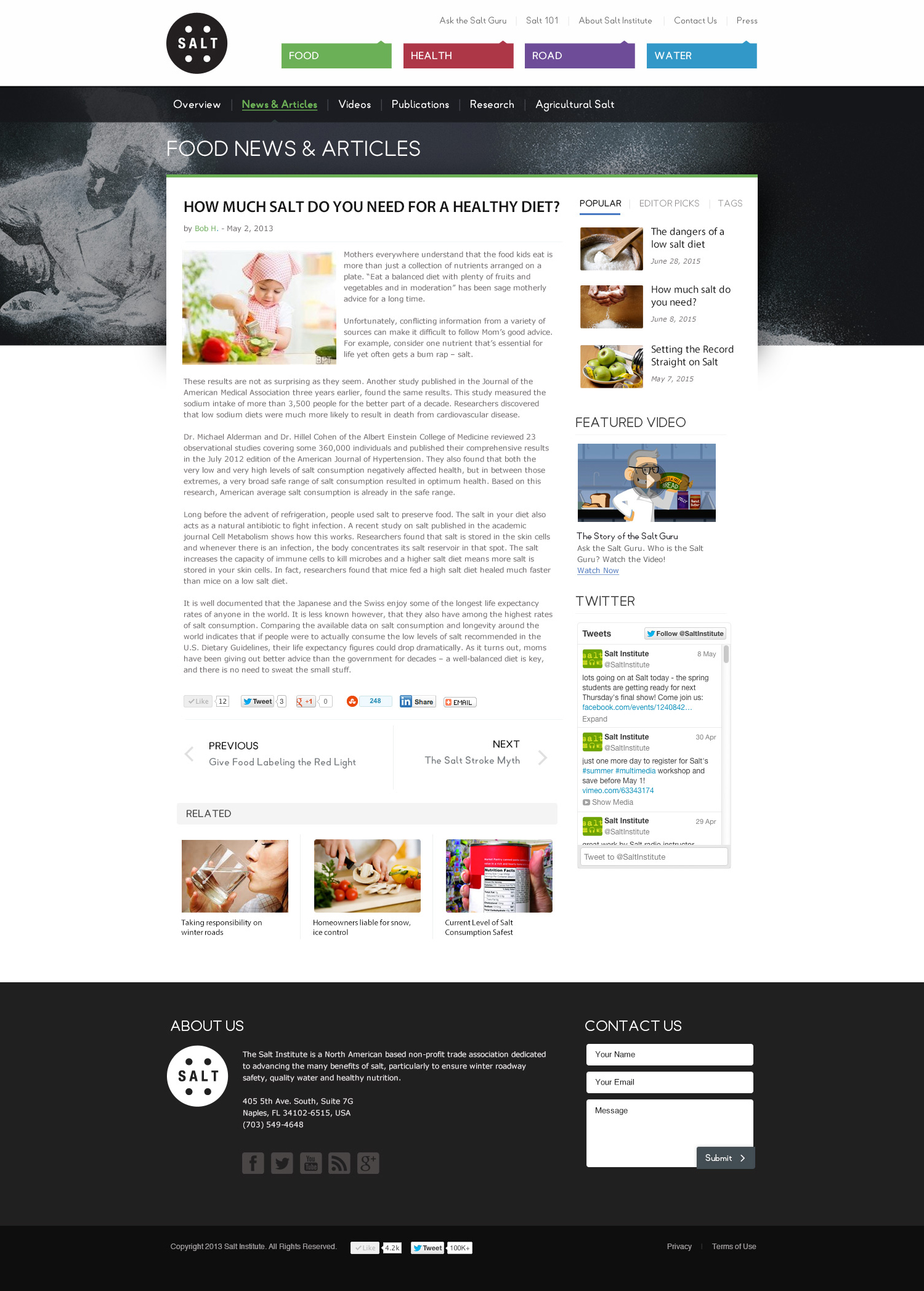 Salt Institute Website
